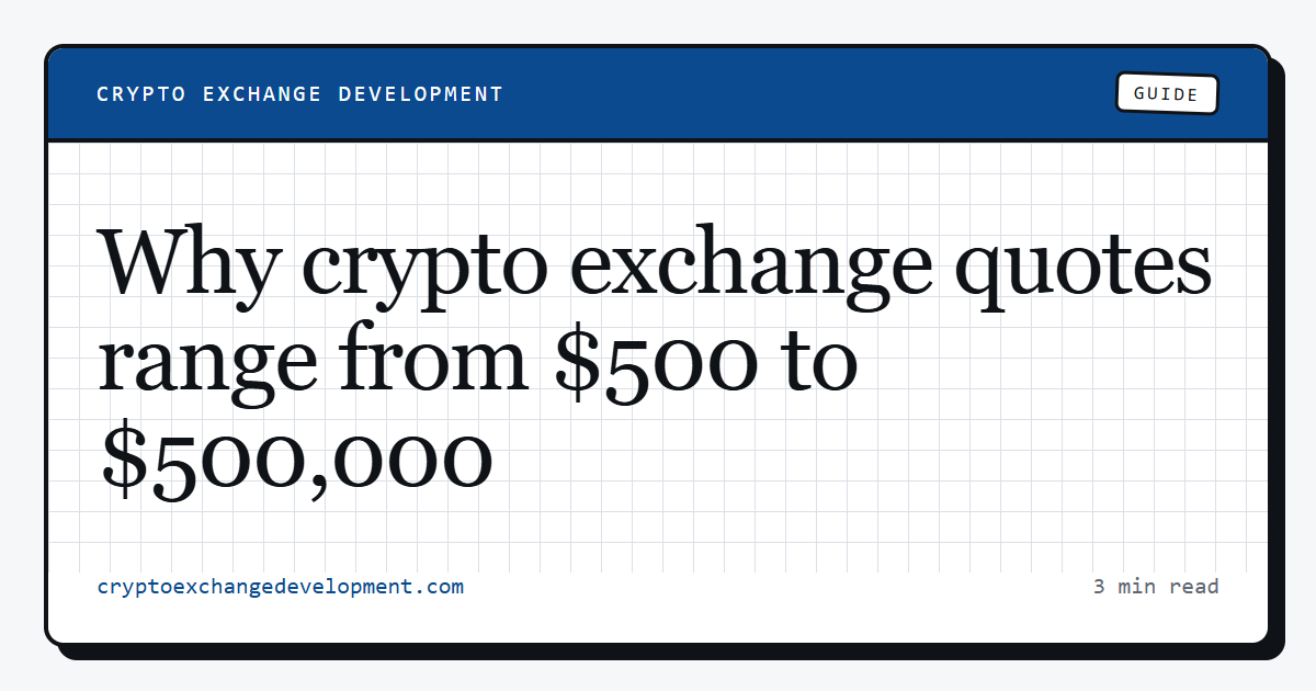 Why crypto exchange quotes range from $500 to $500,000